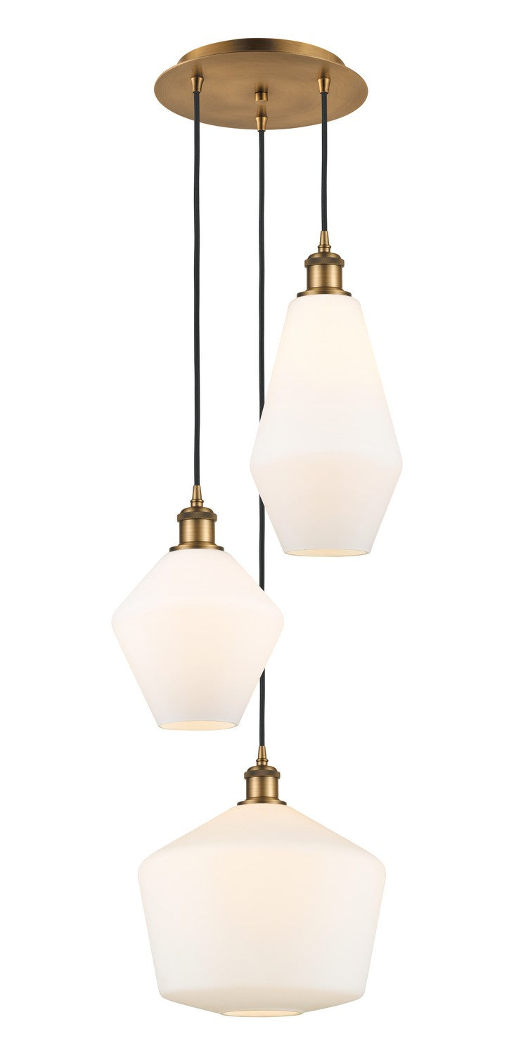 Innovations - 113B-3P-BB-G651-MU - Three Light Pendant - Ballston - Brushed Brass