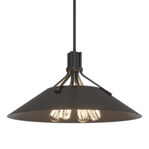 Hubbardton Forge - 136340-SKT-MULT-10-14 - Four Light Pendant - Henry - Black