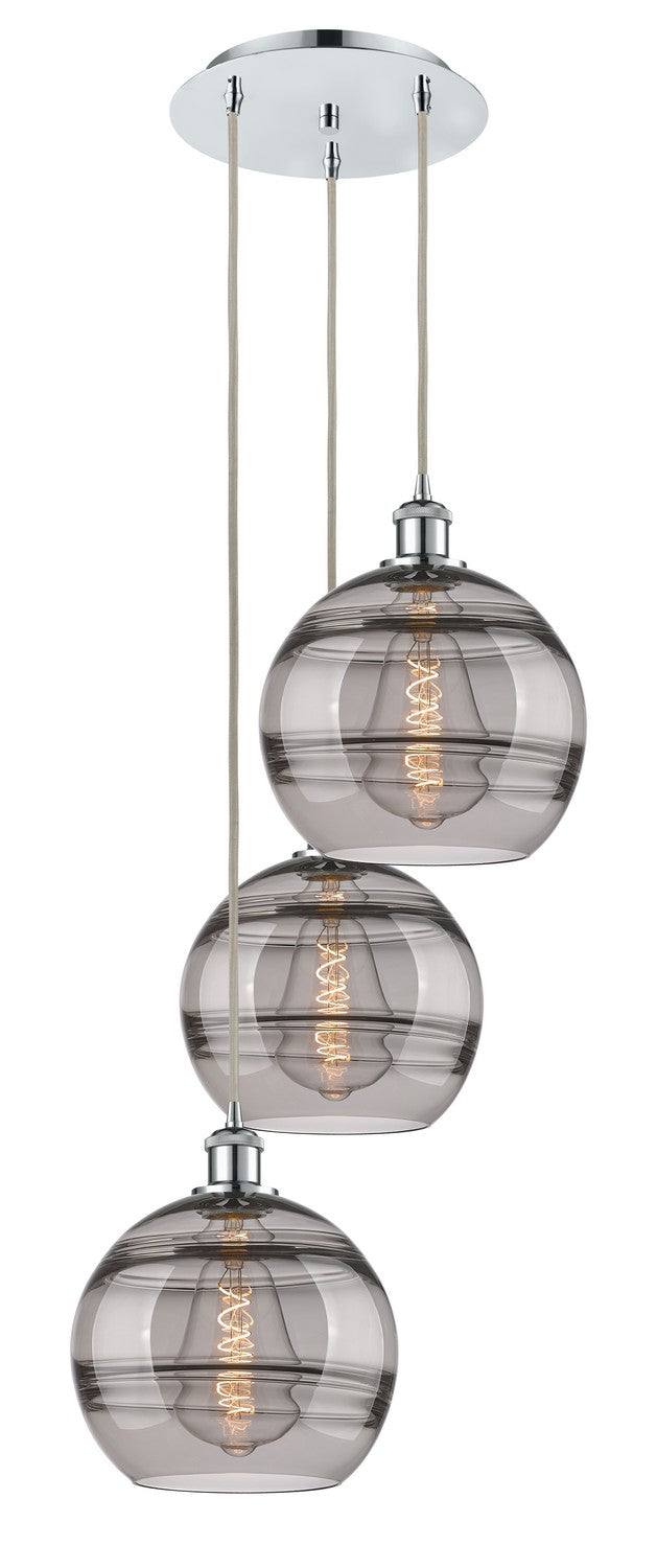 Innovations - 113B-3P-PC-G556-10SM - Three Light Pendant - Ballston - Polished Chrome