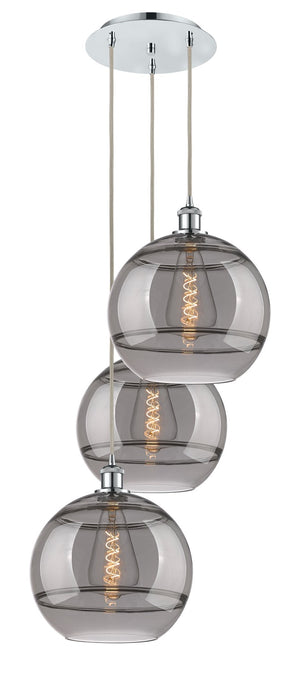 Innovations - 113B-3P-PC-G556-12SM - Three Light Pendant - Ballston - Polished Chrome