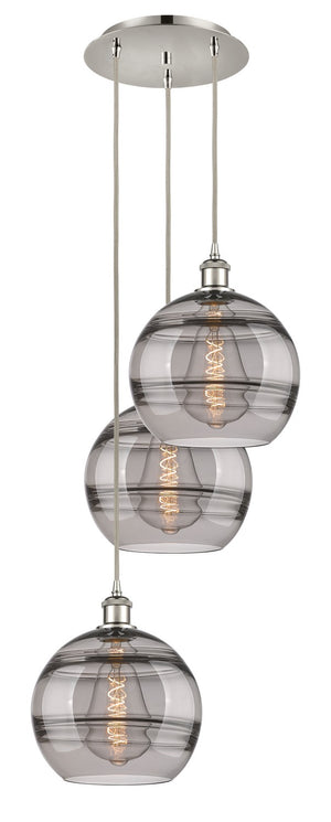 Innovations - 113B-3P-PN-G556-10SM - Three Light Pendant - Ballston - Polished Nickel