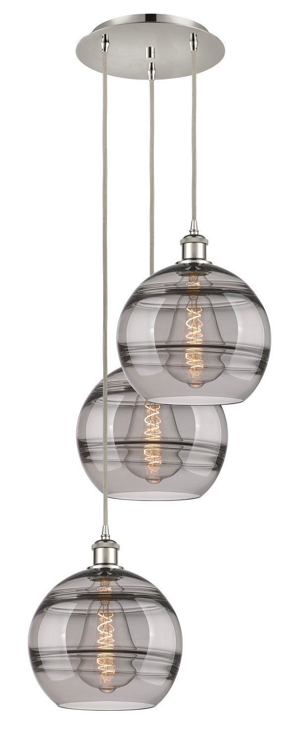 Innovations - 113B-3P-PN-G556-10SM - Three Light Pendant - Ballston - Polished Nickel