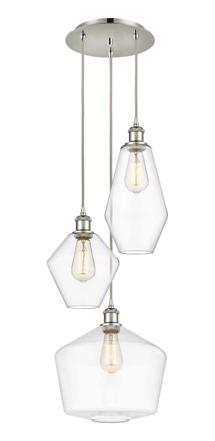 Innovations - 113B-3P-PN-G652-MU - Three Light Pendant - Ballston - Polished Nickel