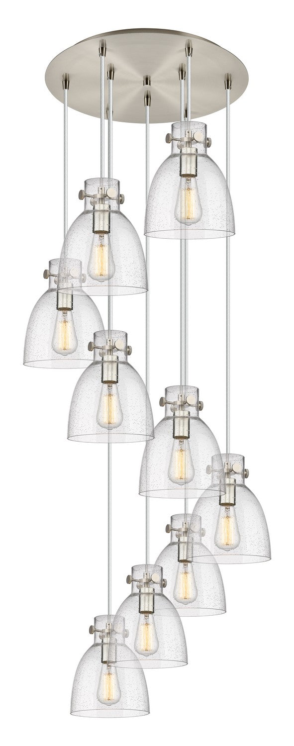 Innovations - 119-410-1PS-SN-G412-8SDY - Nine Light Pendant - Downtown Urban - Brushed Satin Nickel