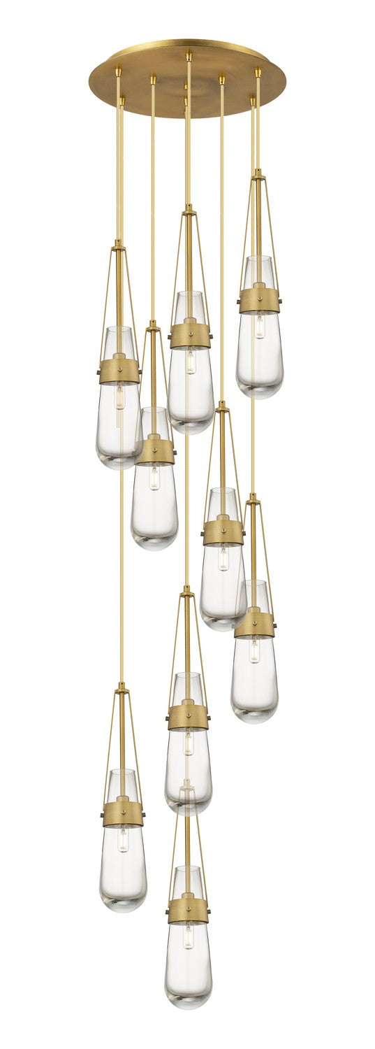 Innovations - 119-452-1P-BB-G452-4CL - LED Pendant - Downtown Urban - Brushed Brass