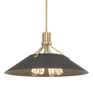 Hubbardton Forge - 136340-SKT-MULT-86-07 - Four Light Pendant - Henry - Modern Brass