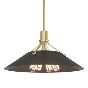 Hubbardton Forge - 136340-SKT-MULT-86-14 - Four Light Pendant - Henry - Modern Brass