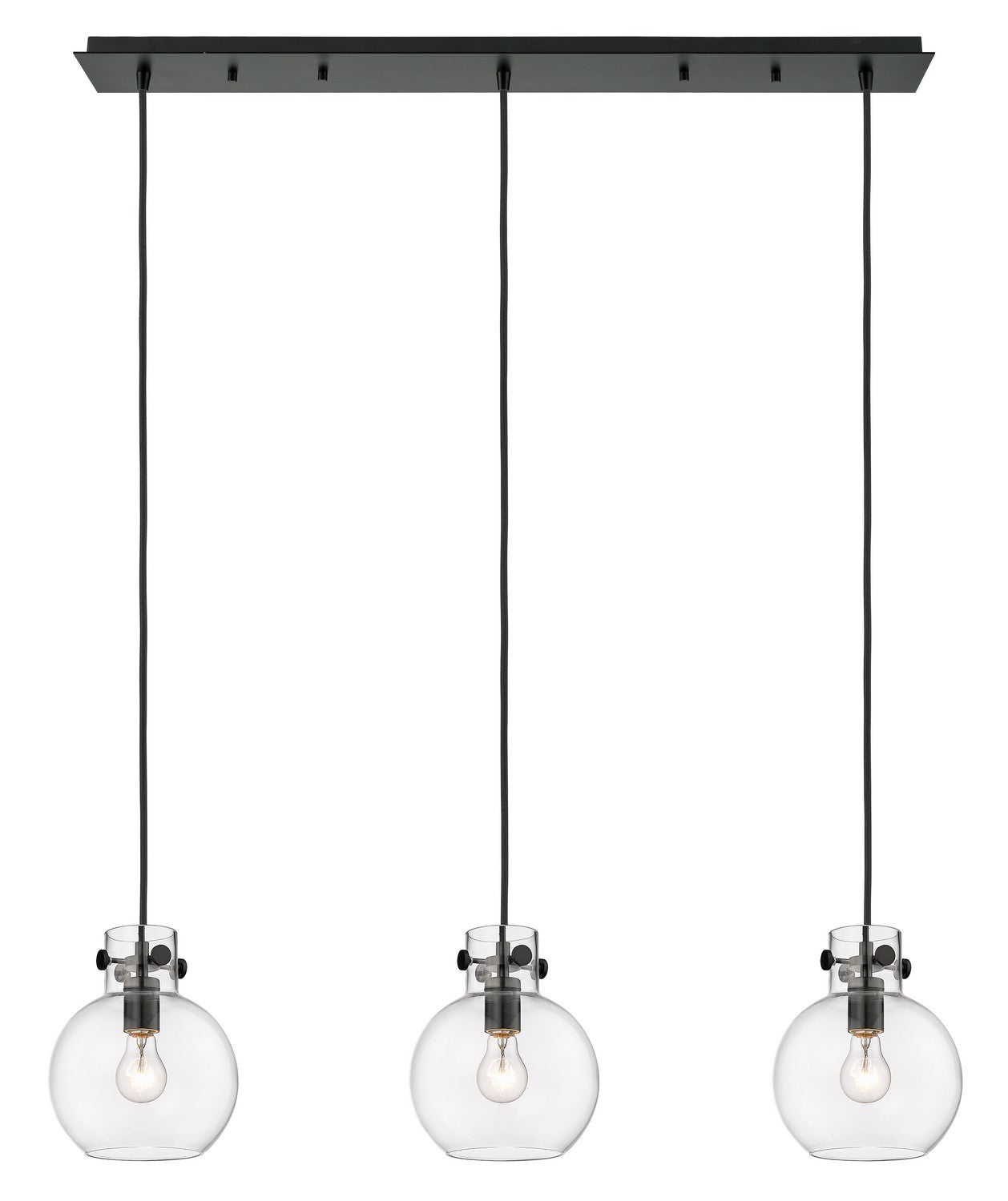 Innovations - 123-410-1PS-BK-G410-8CL - LED Linear Pendant - Downtown Urban - Matte Black