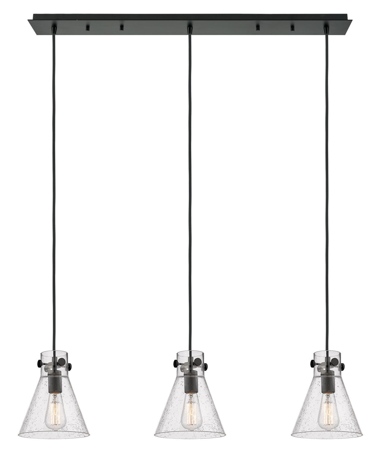 Innovations - 123-410-1PS-BK-G411-8SDY - Six Light Linear Pendant - Downtown Urban - Matte Black