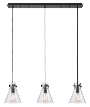 Innovations - 123-410-1PS-BK-G411-8SDY - Six Light Linear Pendant - Downtown Urban - Matte Black