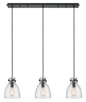 Innovations - 123-410-1PS-BK-G412-8SDY - Eight Light Linear Pendant - Downtown Urban - Matte Black