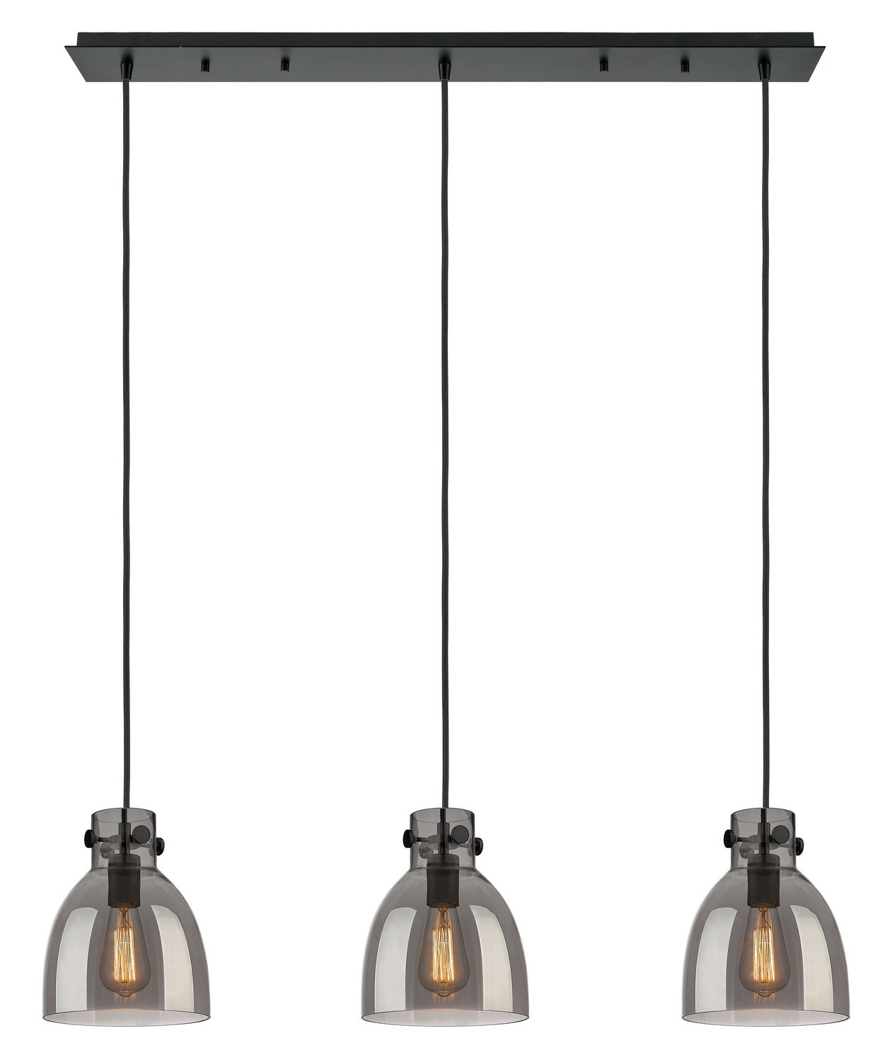 Innovations - 123-410-1PS-BK-G412-8SM - One Light Linear Pendant - Downtown Urban - Matte Black