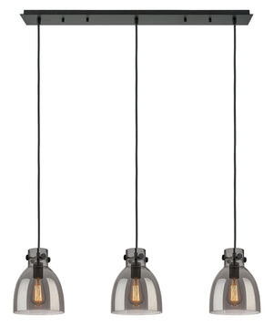 Innovations - 123-410-1PS-BK-G412-8SM - One Light Linear Pendant - Downtown Urban - Matte Black