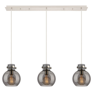 Innovations - 123-410-1PS-PN-G410-8SM - Four Light Linear Pendant - Newton - Polished Nickel