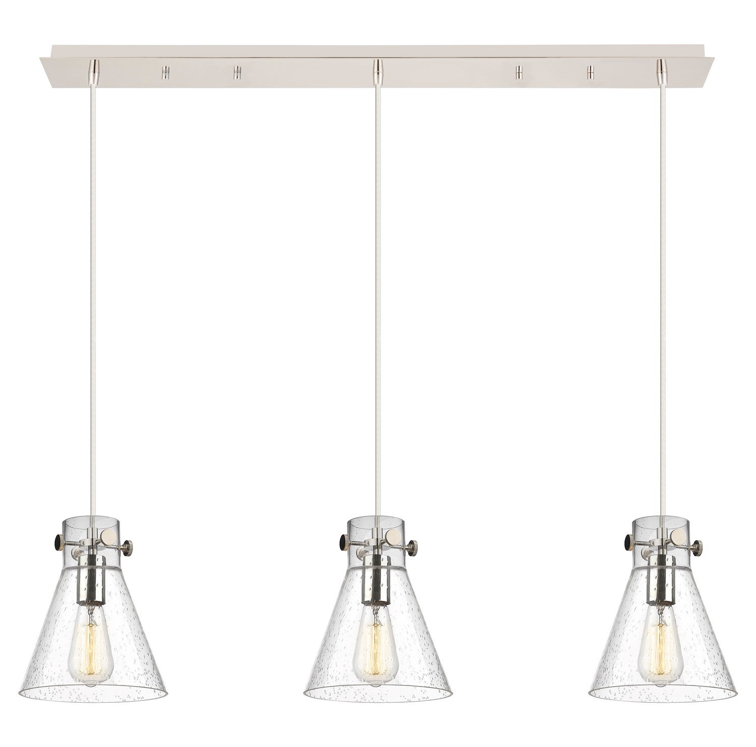 Innovations - 123-410-1PS-PN-G411-8SDY - Three Light Linear Pendant - Downtown Urban - Polished Nickel