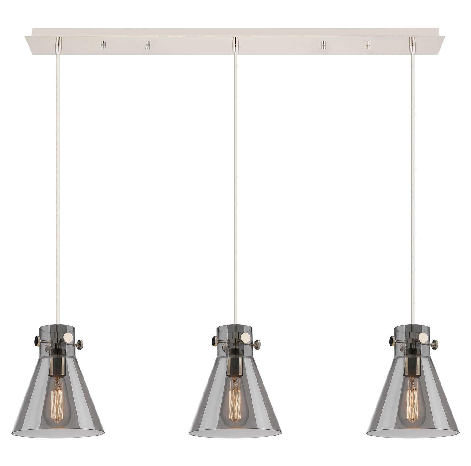 Innovations - 123-410-1PS-PN-G411-8SM - Six Light Linear Pendant - Downtown Urban - Polished Nickel