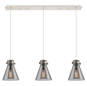 Innovations - 123-410-1PS-PN-G411-8SM - Six Light Linear Pendant - Downtown Urban - Polished Nickel