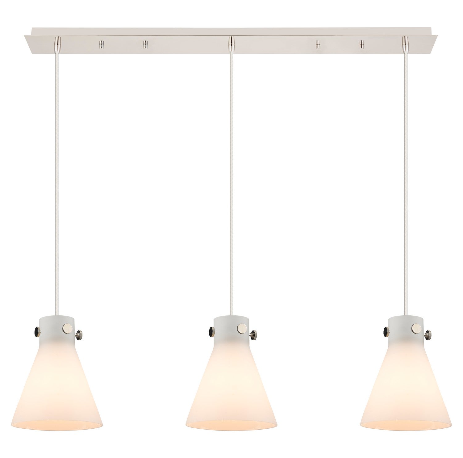 Innovations - 123-410-1PS-PN-G411-8WH - Nine Light Linear Pendant - Downtown Urban - Polished Nickel