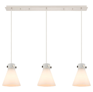 Innovations - 123-410-1PS-PN-G411-8WH - Nine Light Linear Pendant - Downtown Urban - Polished Nickel