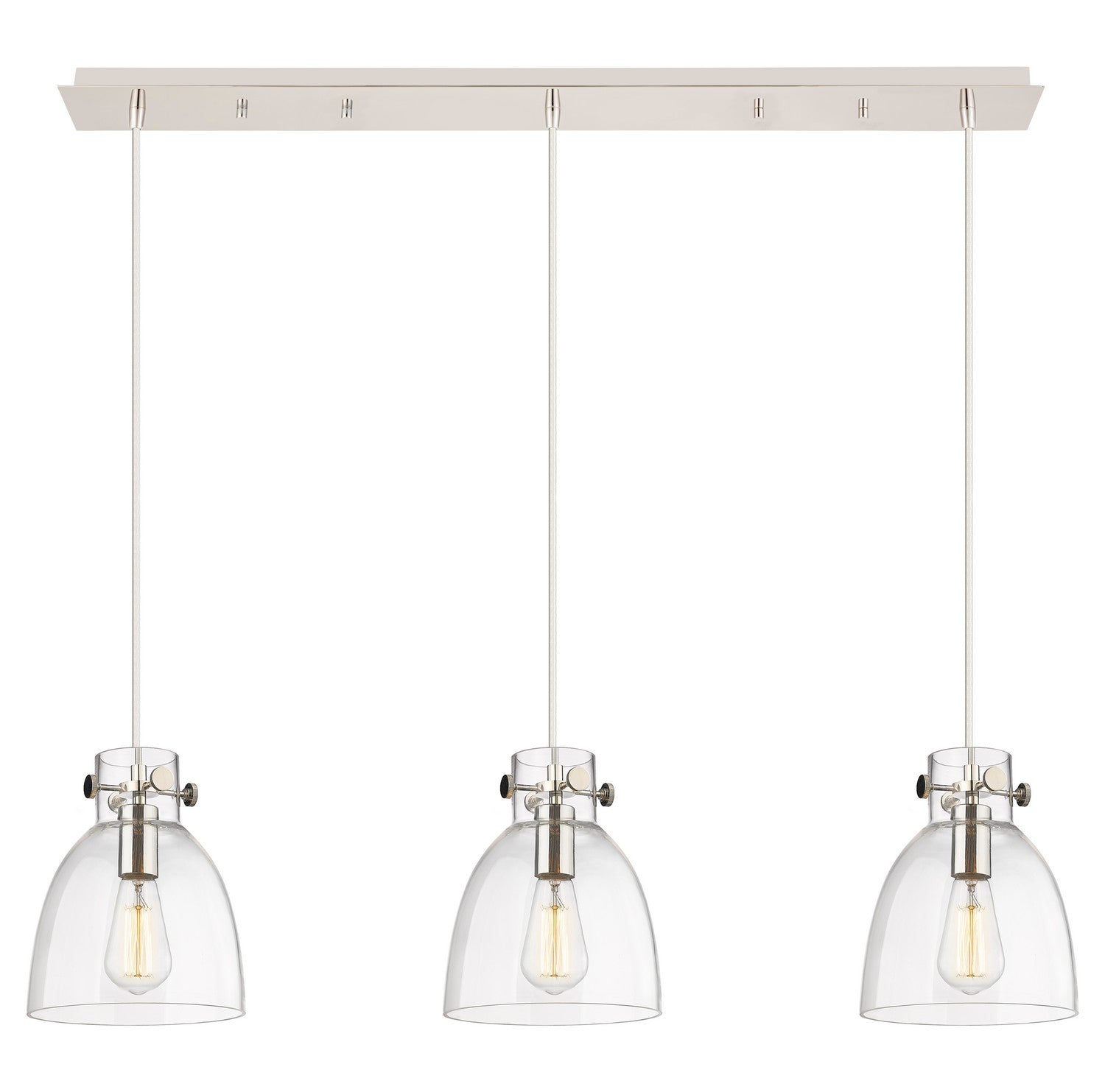 Innovations - 123-410-1PS-PN-G412-8CL - Two Light Linear Pendant - Downtown Urban - Polished Nickel