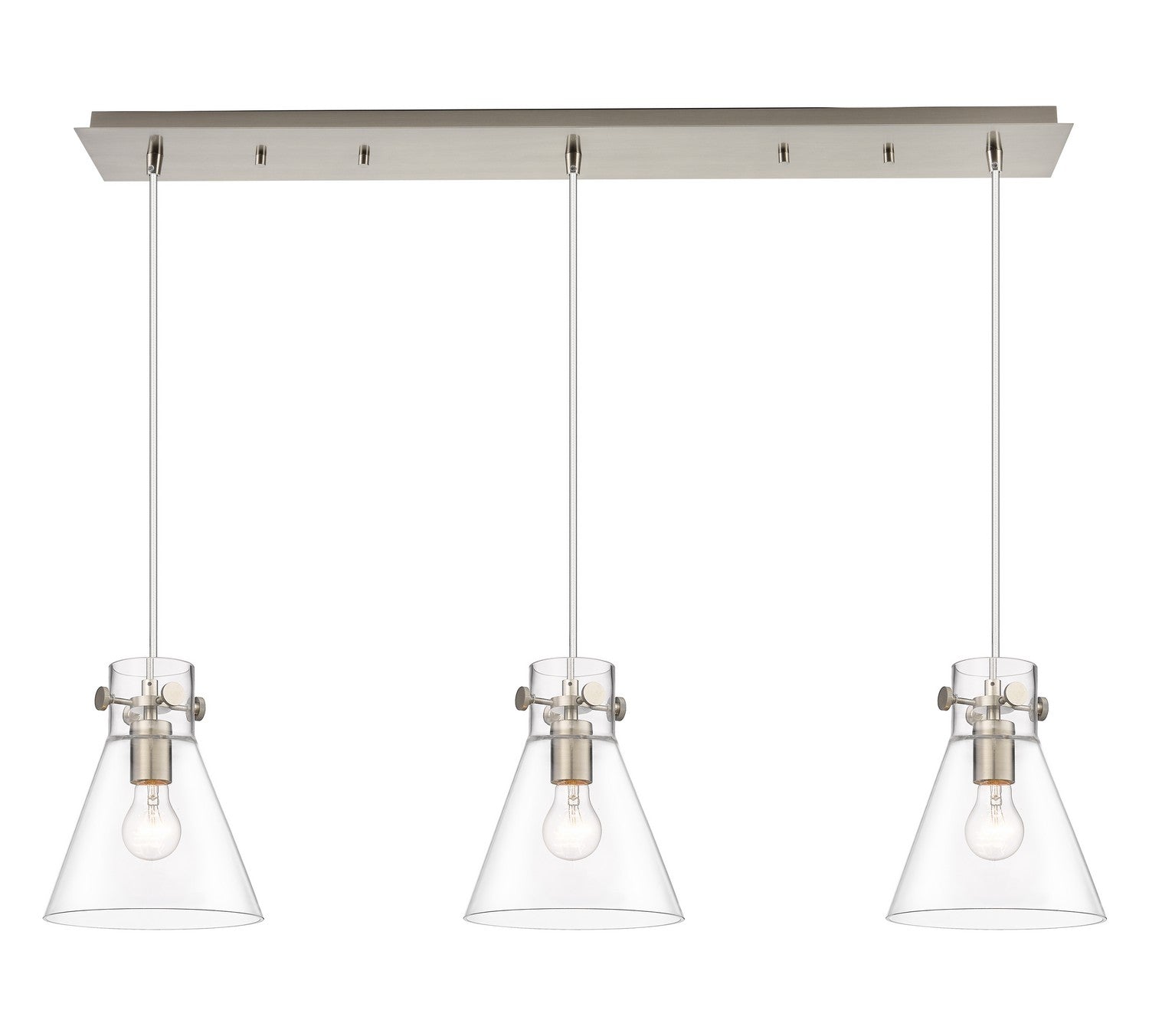 Innovations - 123-410-1PS-SN-G411-8CL - LED Linear Pendant - Downtown Urban - Brushed Satin Nickel