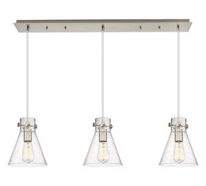 Innovations - 123-410-1PS-SN-G411-8SDY - Three Light Linear Pendant - Downtown Urban - Brushed Satin Nickel