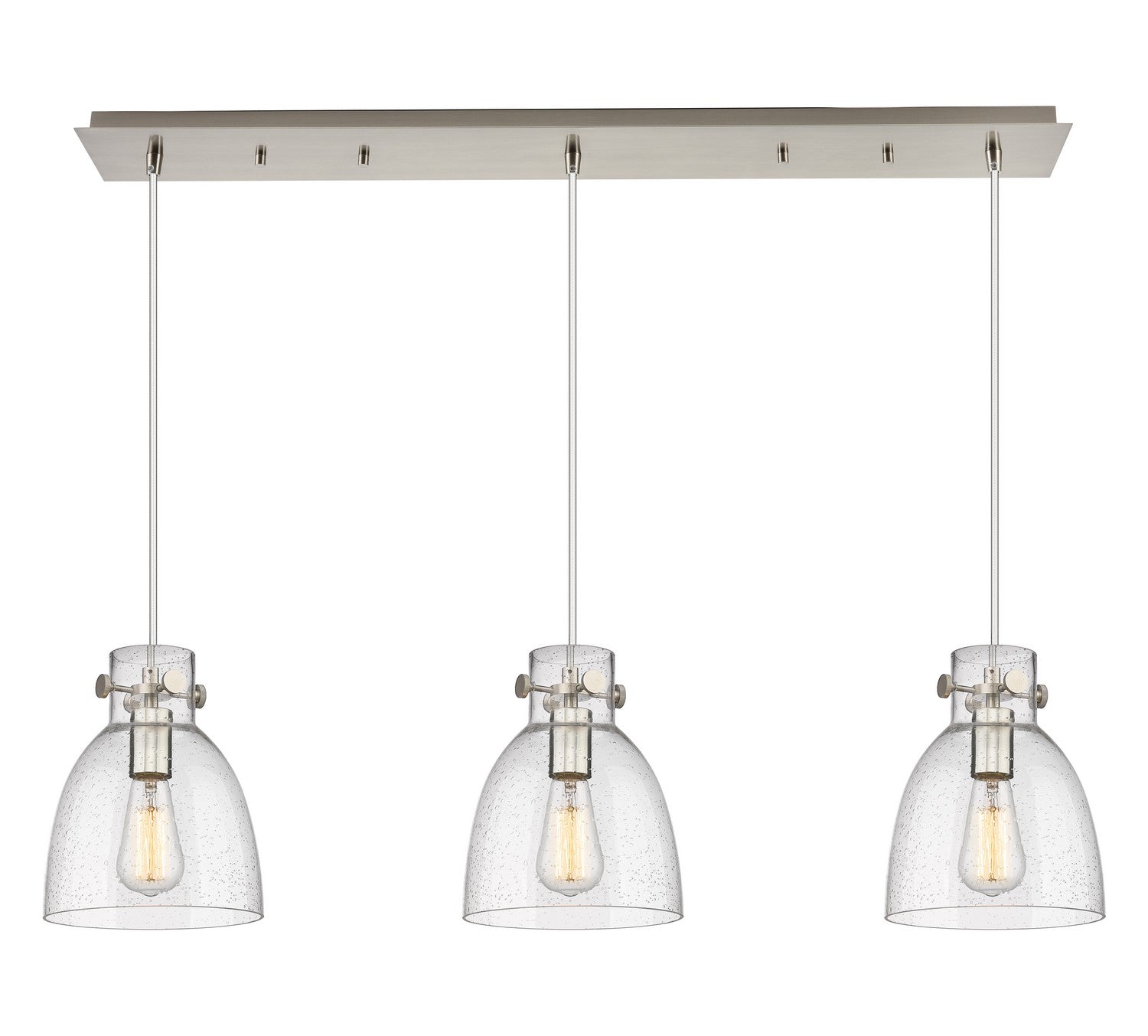 Innovations - 123-410-1PS-SN-G412-8SDY - Five Light Linear Pendant - Downtown Urban - Brushed Satin Nickel