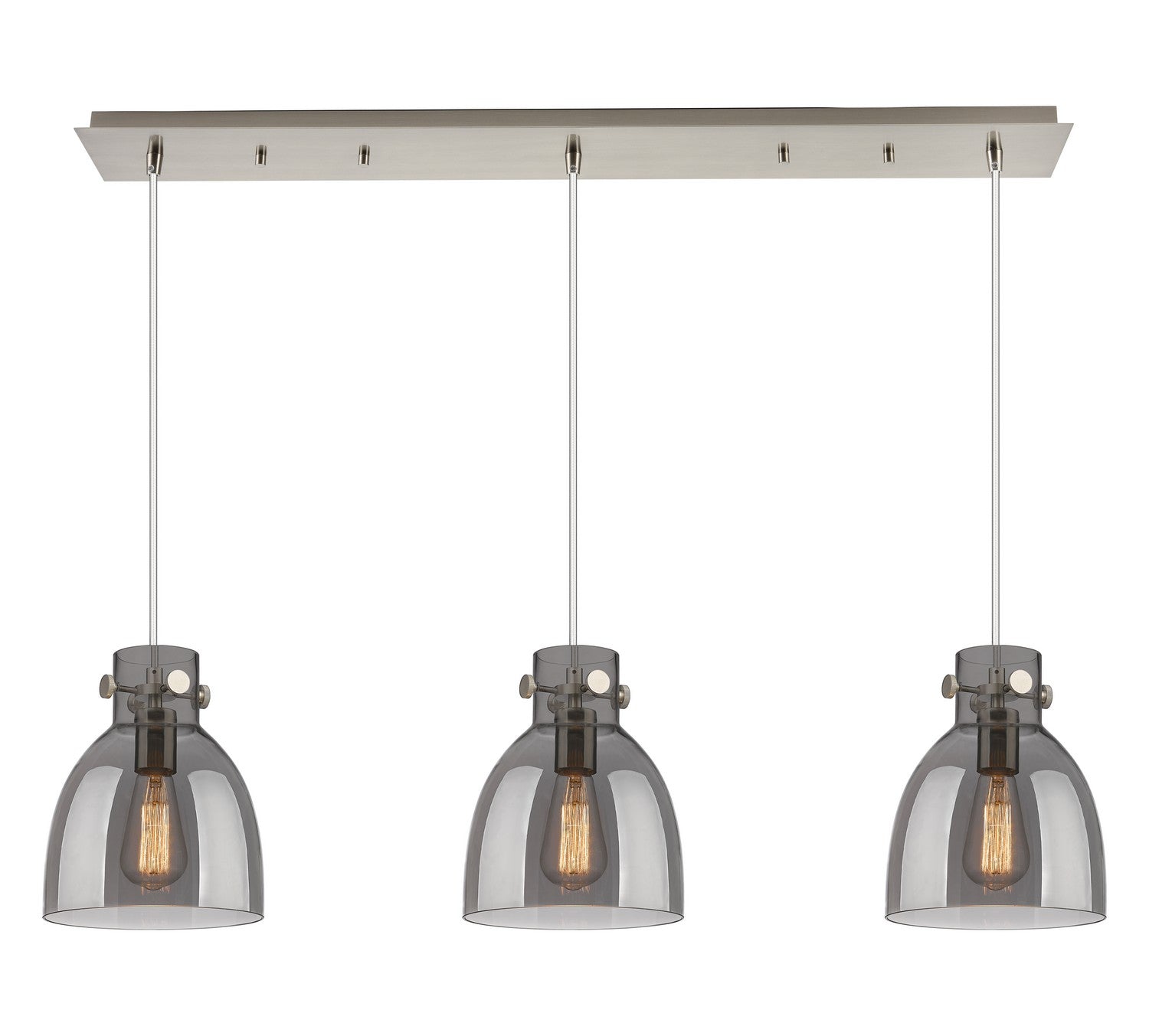 Innovations - 123-410-1PS-SN-G412-8SM - Nine Light Linear Pendant - Downtown Urban - Brushed Satin Nickel