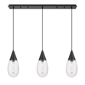 Innovations - 123-450-1P-BK-G450-6SCL - LED Linear Pendant - Downtown Urban - Matte Black