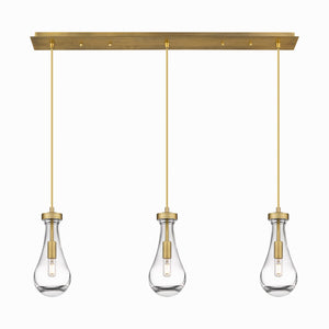 Innovations - 123-451-1P-BB-G451-5CL - LED Linear Pendant - Downtown Urban - Brushed Brass