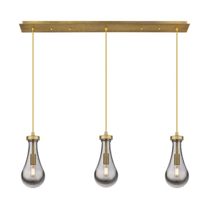 Innovations - 123-451-1P-BB-G451-5SM - LED Linear Pendant - Downtown Urban - Brushed Brass