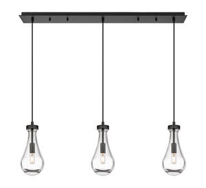 Innovations - 123-451-1P-BK-G451-5CL - LED Linear Pendant - Downtown Urban - Matte Black