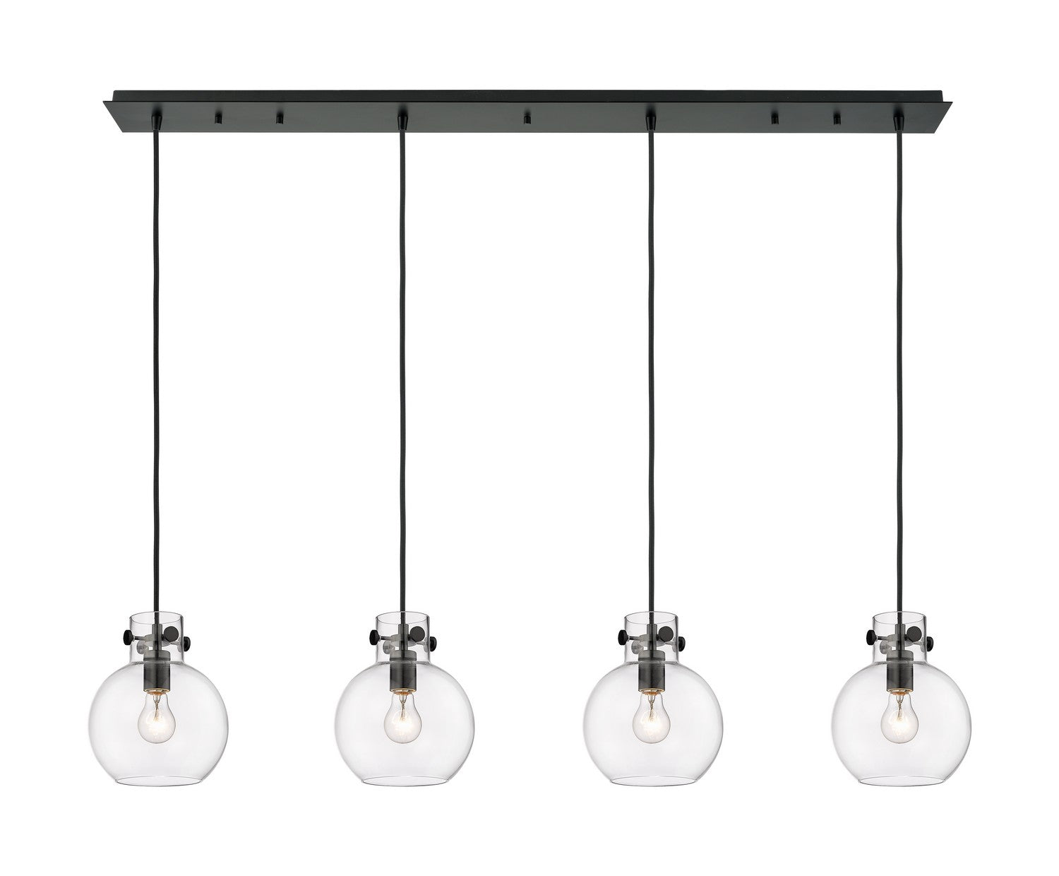 Innovations - 124-410-1PS-BK-G410-8CL - Six Light Linear Pendant - Downtown Urban - Matte Black