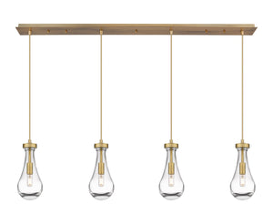 Innovations - 124-451-1P-BB-G451-5CL - LED Linear Pendant - Downtown Urban - Brushed Brass