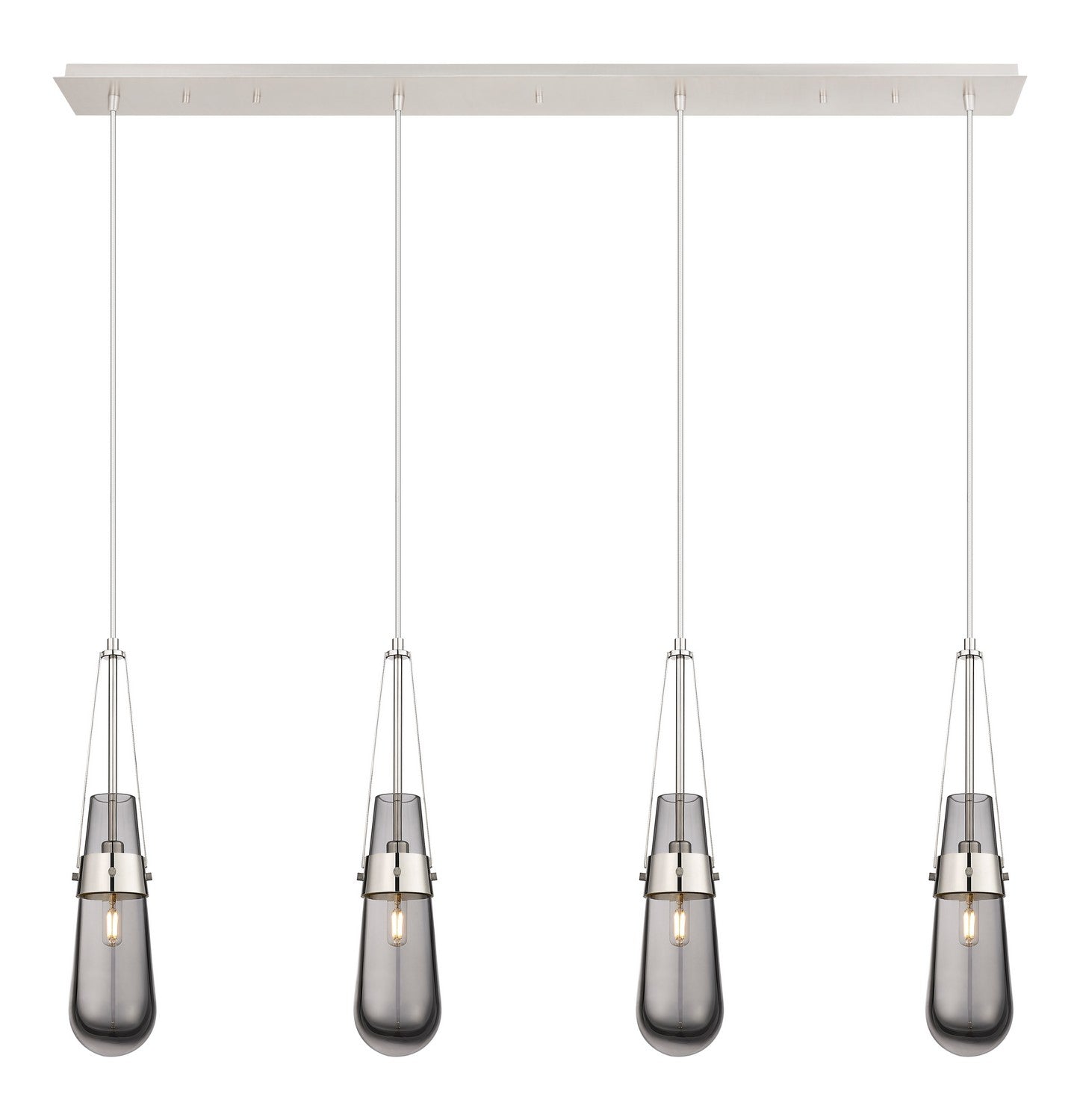 Innovations - 124-452-1P-PN-G452-4SM - LED Linear Pendant - Downtown Urban - Polished Nickel