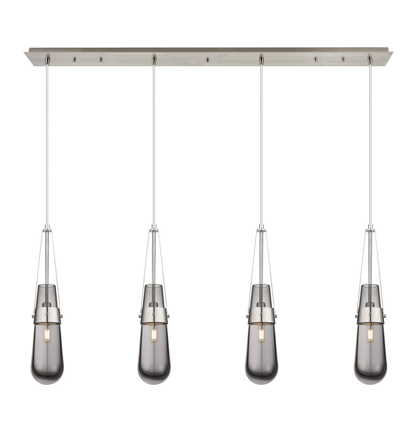 Innovations - 124-452-1P-SN-G452-4SM - LED Linear Pendant - Downtown Urban - Brushed Satin Nickel