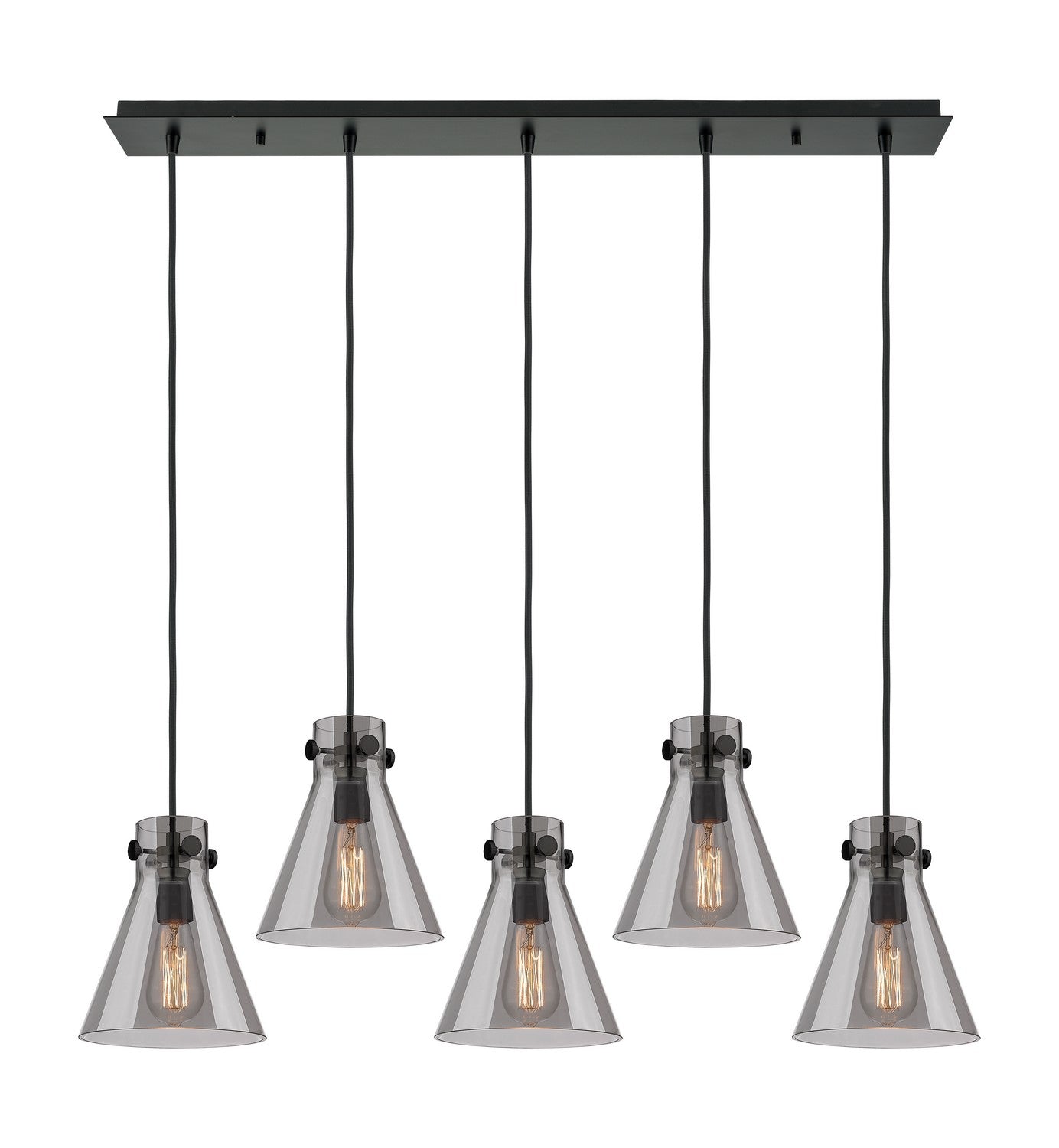 Innovations - 125-410-1PS-BK-G411-8SM - One Light Linear Pendant - Downtown Urban - Matte Black