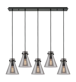 Innovations - 125-410-1PS-BK-G411-8SM - One Light Linear Pendant - Downtown Urban - Matte Black