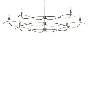 Hubbardton Forge - 136352-SKT-MULT-20 - Six Light Chandelier - Willow - Natural Iron