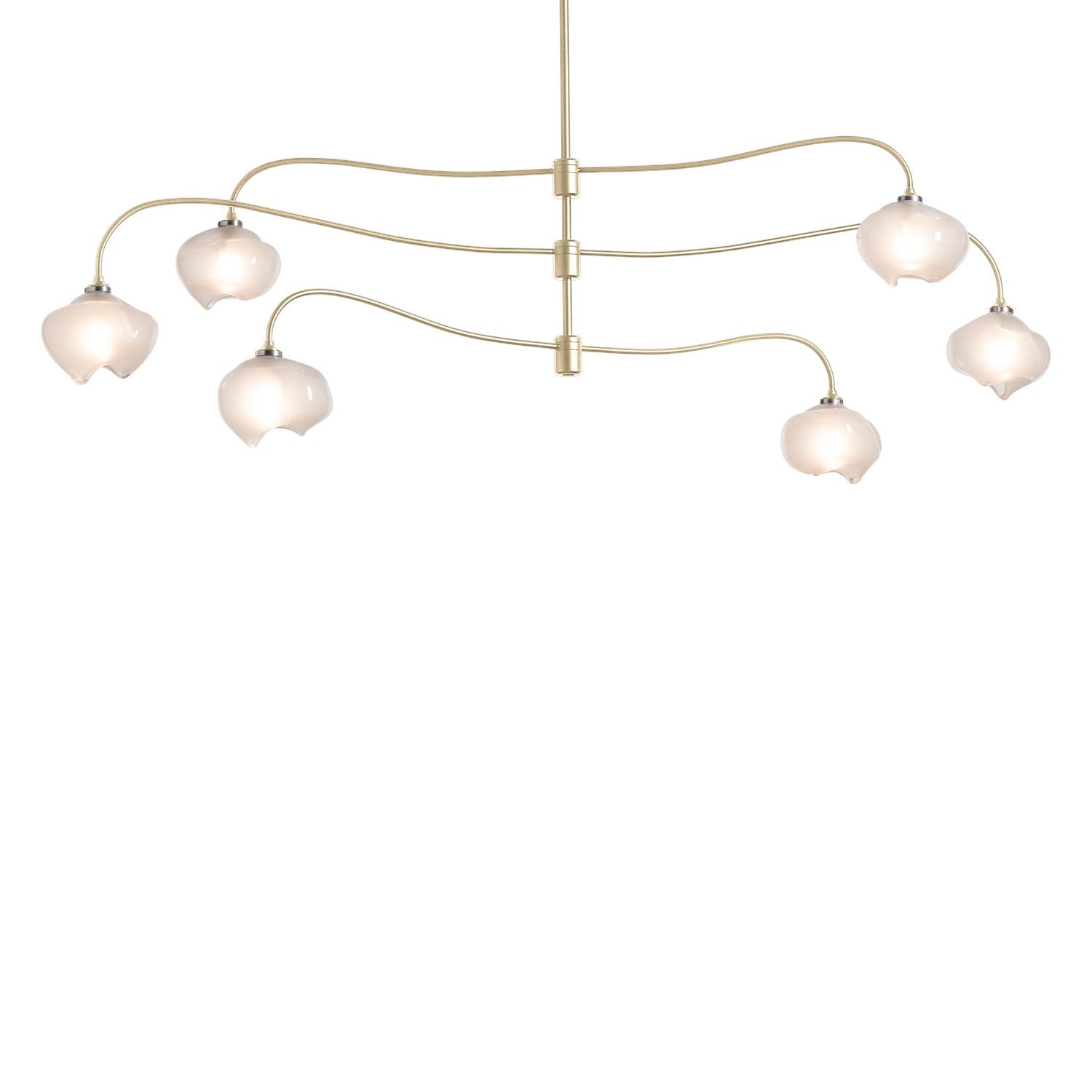 Hubbardton Forge - 136357-SKT-MULT-86-FD0710 - Six Light Pendant - Ume - Modern Brass