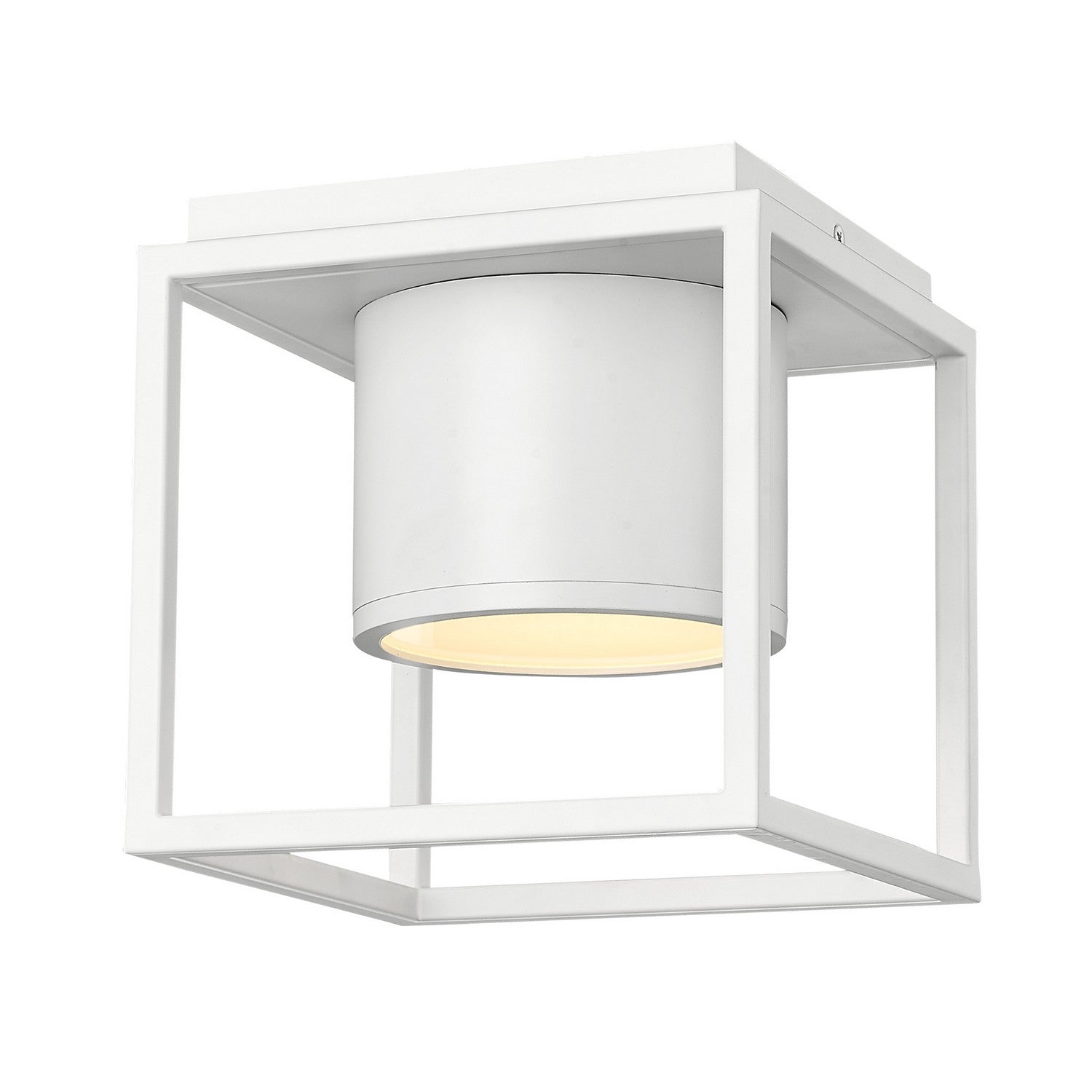 Golden - 9092-FM7 WHT-WHT - LED Flush Mount - Desmond WHT - Matte White