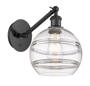 Innovations - 317-1W-BK-G556-8CL - One Light Wall Sconce - Ballston - Matte Black