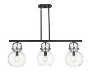 Innovations - 410-3I-BK-G410-10CL - Three Light Island Pendant - Downtown Urban - Matte Black