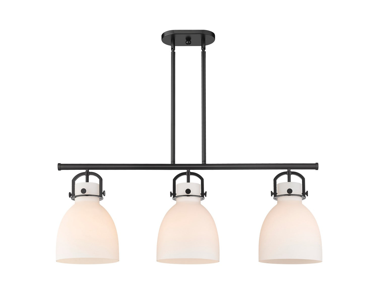 Innovations - 410-3I-BK-G412-10WH - Three Light Island Pendant - Downtown Urban - Matte Black