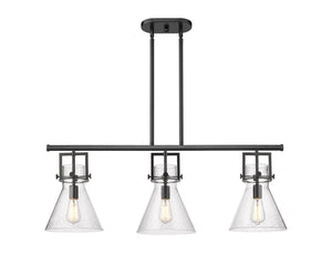 Innovations - 411-3I-BK-G411-10SDY - Three Light Island Pendant - Downtown Urban - Matte Black