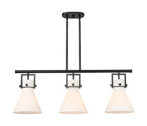 Innovations - 411-3I-BK-G411-10WH - Three Light Island Pendant - Downtown Urban - Matte Black