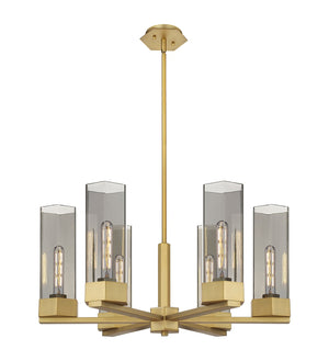 Innovations - 427-6CR-BB-G427-14SM - LED Chandelier - Downtown Urban - Brushed Brass