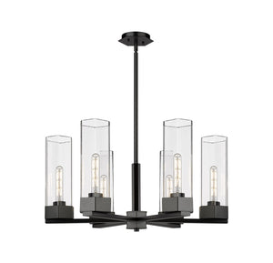 Innovations - 427-6CR-BK-G427-14CL - LED Chandelier - Downtown Urban - Matte Black