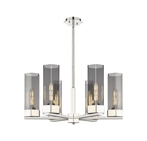 Innovations - 427-6CR-PN-G427-14SM - LED Chandelier - Downtown Urban - Polished Nickel