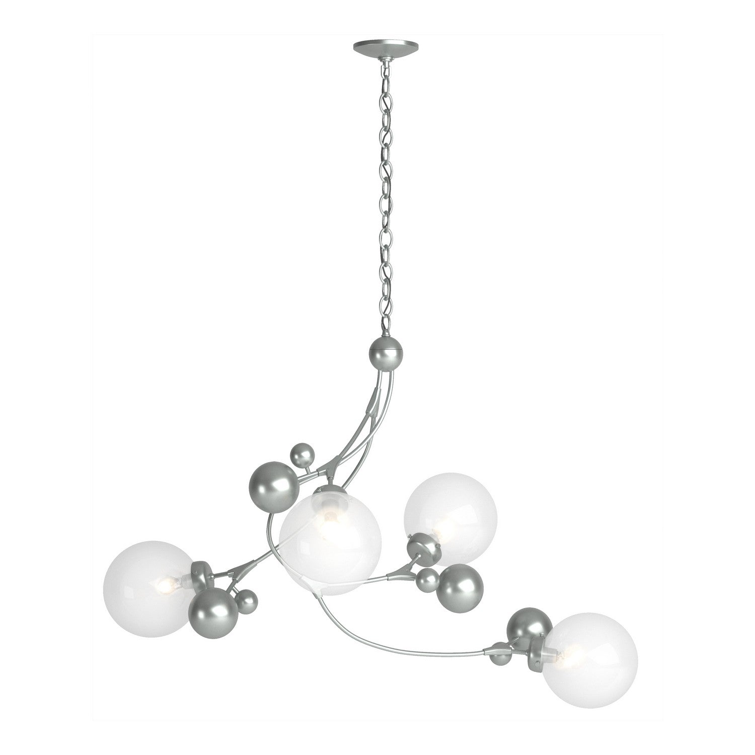 Hubbardton Forge - 136420-SKT-82-WF0639 - Four Light Pendant - Sprig - Vintage Platinum